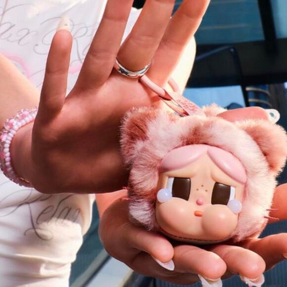 New Pop Mart Crybaby Wild But Cutie (Pink Cutie) Plush Kitty Bag Charm - Picture 5 of 7